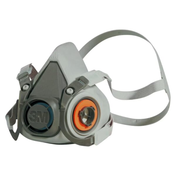 3M Half Facepiece Reusable Respirator 6000 Series (Masker Respirator) 6100/07024(AAD) Light Grey Small 1pc