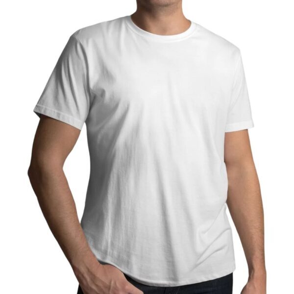 Non Brand Kaos T-Shirt Putih Polos Cotton Combed 20's