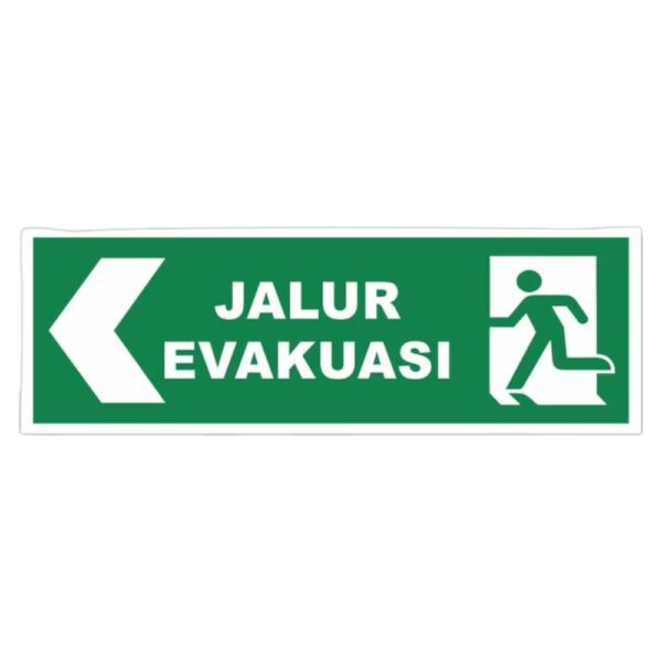 RGP Sign Jalur Evakuasi 011146 Variant 7 Acrylic 2mm 30x12cm 1pc