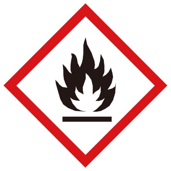 TRUSCO Globally Harmonized System Sticker GHS20-F Flame 20x20mm 1box(5sheets)